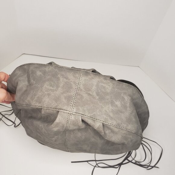 NWOT Kenneth Cole Reaction Hobo Bag Gray Big - Picture 6 of 13